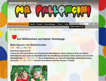 Tablet Screenshot of mr-palloncini.ch